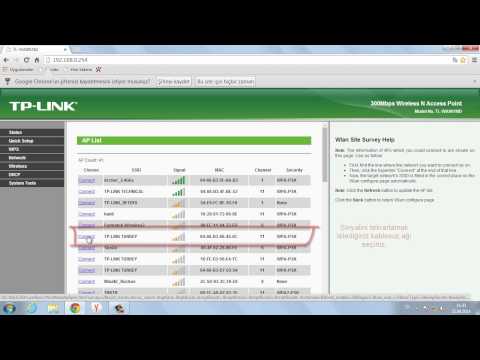 TP-LINK Kablosuz N Access Point REPEATER Kurulum Videosu (TL-WA701ND,WA801ND,WA901ND)