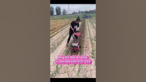 Máy cày đất mini máy xới đất mini động cơ xăng Máy làm cỏ nông nghiệp máy lên luống đa năng