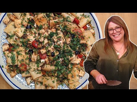 How to Make Paccheri with Swordfish, Capers and Olives   Rachael Ray