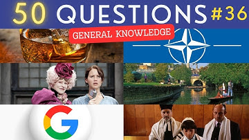 The General Knowledge Quiz #36 ¦ 50 Trivia Questions - Pub Quiz