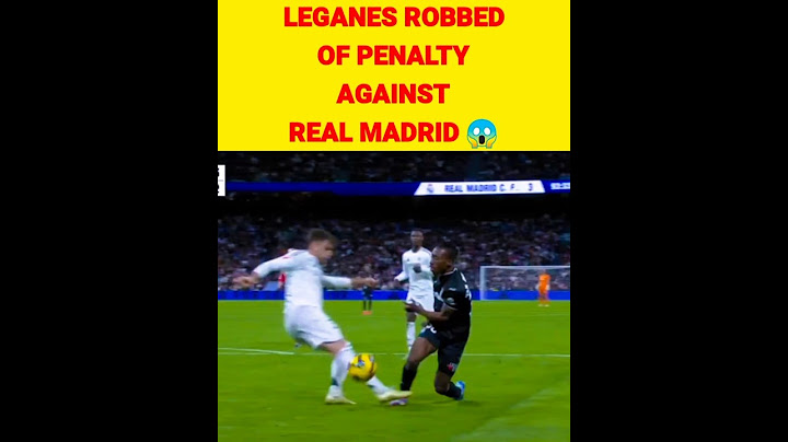 leganes robbed of penalty vs real madrid 😱