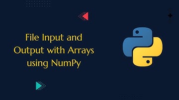 File Input and Output with Arrays using NumPy In Python |#dataanalytics #datascience #python