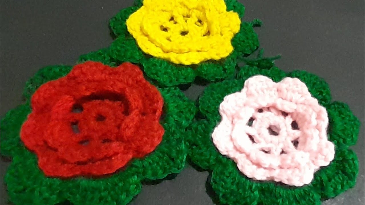 how to make crochet flowers easily funknitting YouTube