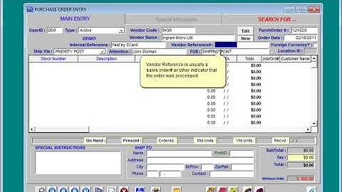CISPro Systems - Create a Purchase Order in CISPro