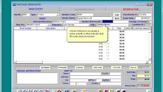 CISPro Systems - Create a Purchase Order in CISPro