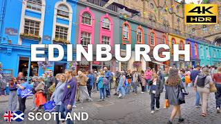 Edinburgh in Peak Festival Season – 3.5-Hour City Walk | Scotland 🏴󠁧󠁢󠁳󠁣󠁴󠁿🇬🇧 Aug 2025 [4K HDR]