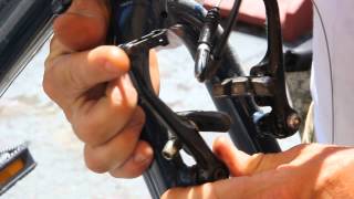 V Brake Adjustment Part 3 - Spring Tension - BikemanforU Repair