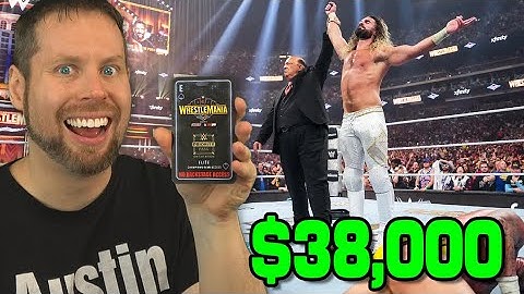 I got a $38,000 VIP Ticket to WWE Wrestlemania