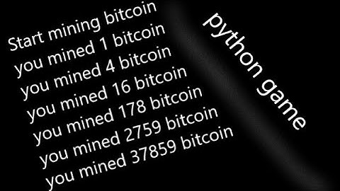BTC MINER in Python [source code]