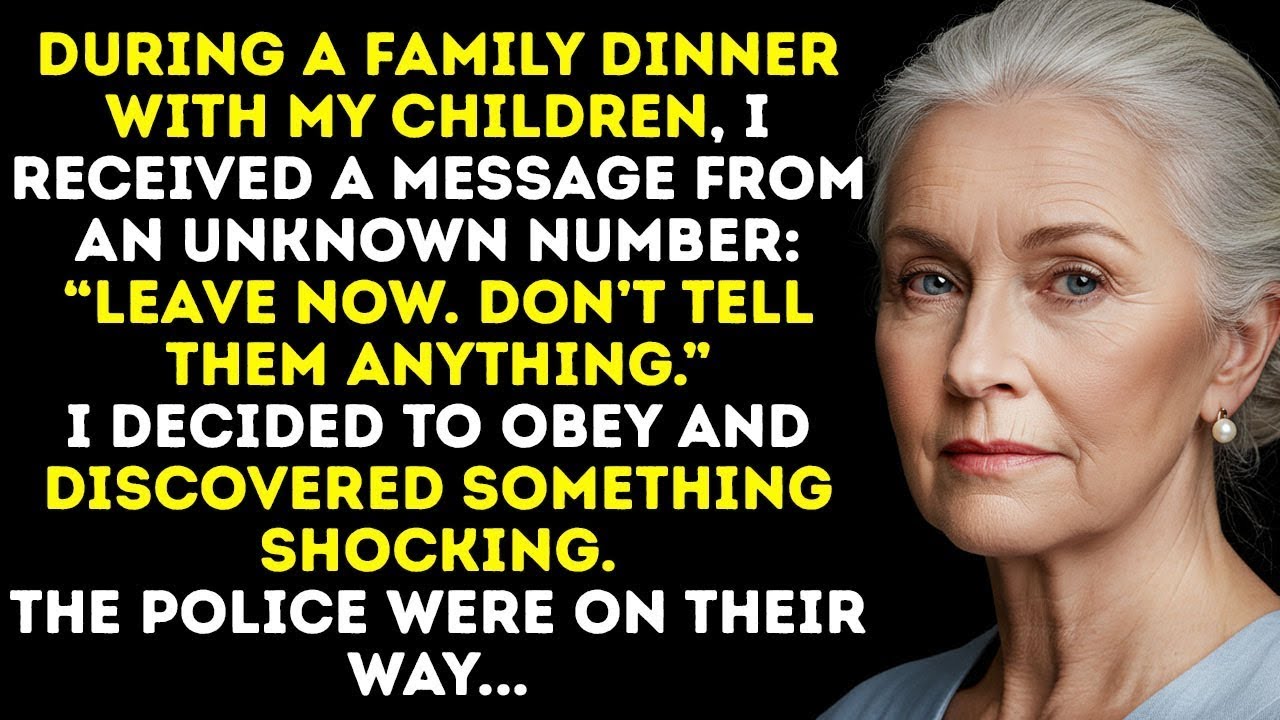 During Dinner With My Children, I Got A Message： “Leave Now  Don’t Tell Them Anything   ”