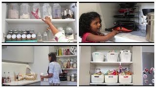 Kitchen pantry organization/Kitchen organization/How to organize deep shelved pantry