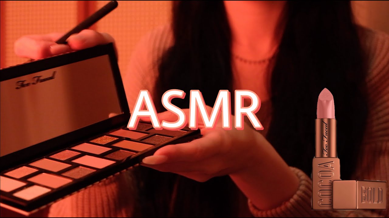 ASMR 🍫 Doing your Chocolate Makeup • Warm Cozy Atmosphere • layered sounds • no talking