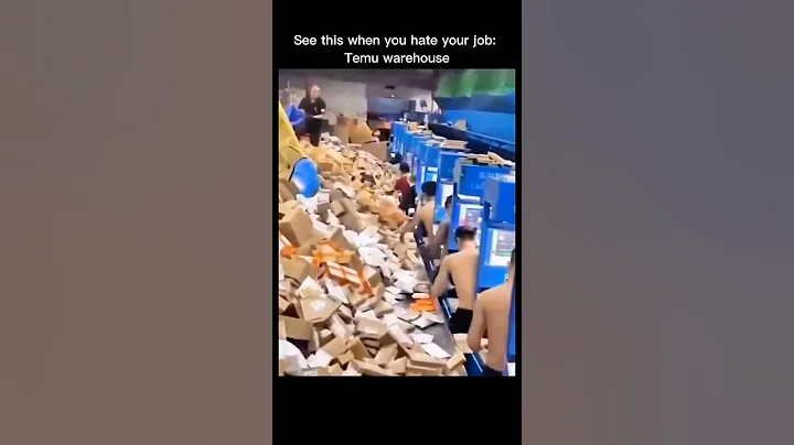 When You Hate Your Job See This: Temu Warehouse