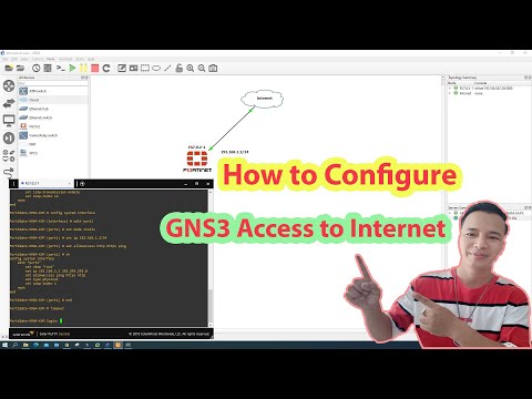 How to configure GNS3 access to Internet