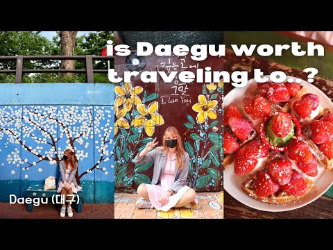 I traveled to Daegu for the weekend 🌺 | Korea travel, cafe vibes, cable car, night markets VLOG~