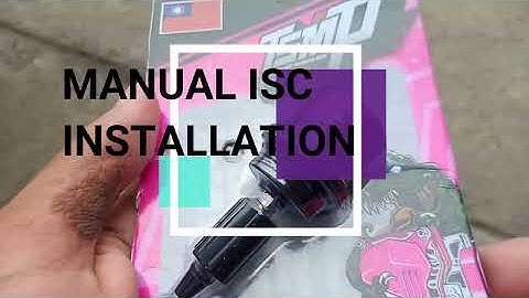Aerox Manual ISC installation (TSMP) and Fuel Injector replacement (Error 37)