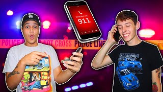 PRANK CALLING 911 GOES WRONG