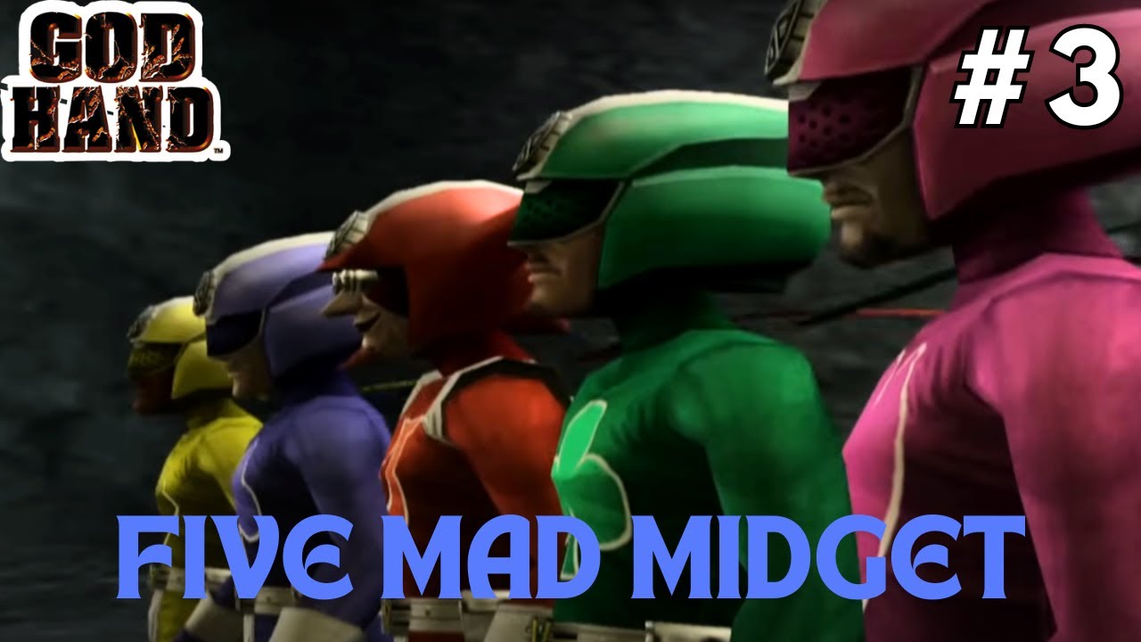 DISERBU POWER RANGERS FIVE MAD MIDGET - God Hand PS2 #3 - YouTube