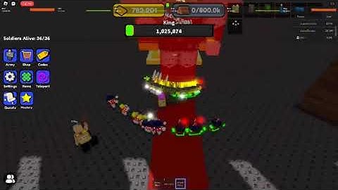 SPEEDRUNNING The Castle Raid In Control Army! (Roblox)