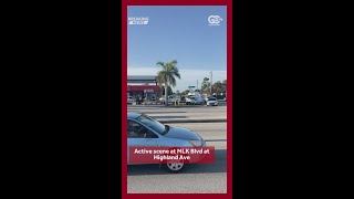 Active scene at Chevron gas station on MLK Blvd at Highland Blvd