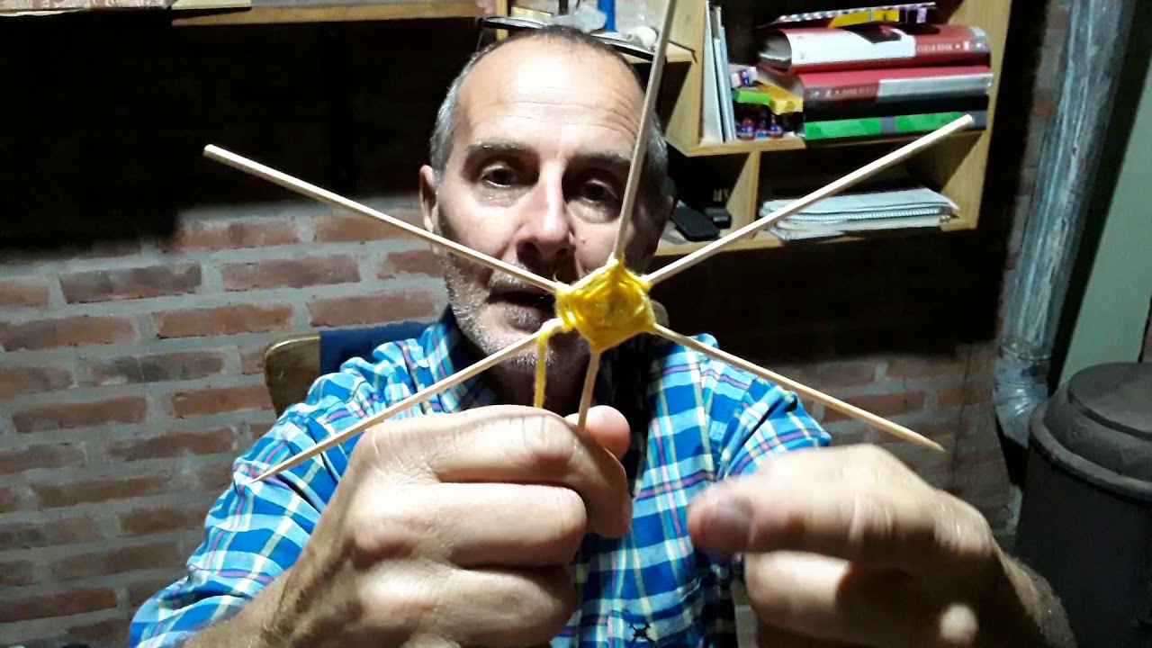 Ojos de Dios. con tres palitos.