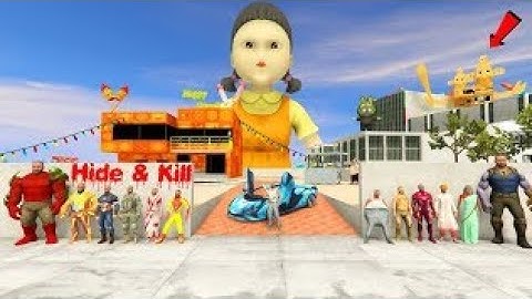 Franklin Play Hide & Kill Challenge in Indian Bike Driving 3D | Extreme Survival Gameplay