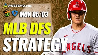 MLB DFS PICKS + STRATEGY: DRAFTKINGS \& FANDUEL DAILY FANTASY BASEBALL | TODAY MONDAY 5\/3