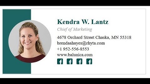 Create an HTML Email Signature for Gmail, Yahoo, Outlook || Responsive HTML Email Signature Design |