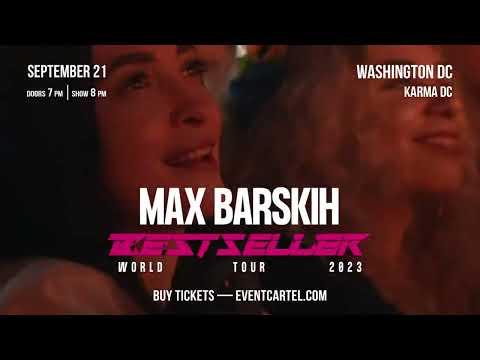 Max Barskih | Bestseller Tour | Usa x Canada | Washington Teaser