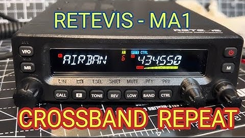 Retevis MA1 - Cross Band Repeat Settings
