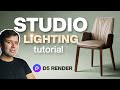 How to make studio lighting in d5 render  product render tutorial