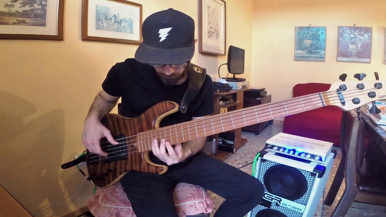 Giant Steps - John Coltrane solo on bass guitar