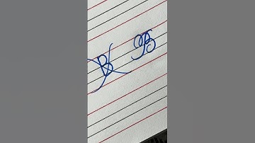 Letter B in Cursive | Beautiful Letter B Cursive Writing | Signature Styles | Name B