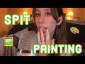 Asmr  spit painting your face 