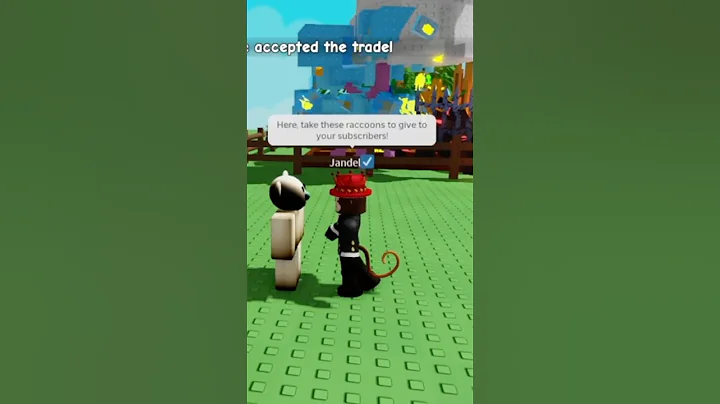 I met Jandel in Grow a Garden | #roblox #gardening #growagarden