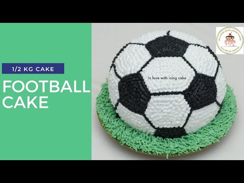 how to make football cake | soccer ball cake design | Cakes Yummy - YouTube