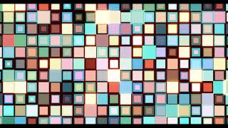Animated mosaic from multi-colored squares. Looped geometric background. Decorative screensaver. screenshot 1
