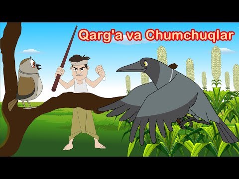 Qarg'a va Chumchuqlar | multfilm | O'zbek multfilmlari | O'zbek ertaklari | Uzbek Axloqiy Hikoyalari