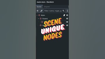 Scene Unique Nodes #godot