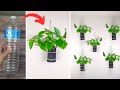 How to make hanging pot using paper sheets  diy hanging plant ideas  home decor