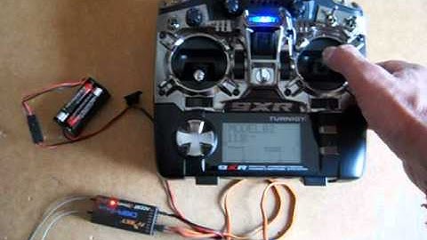 RC 9xR setup for FLEX 1.7 V3 powered paragliger II