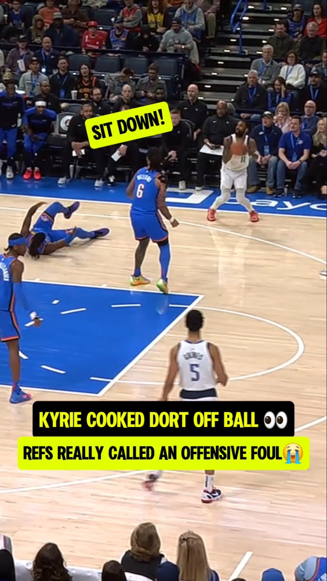 Kyrie SHOOK Dort without the ball?