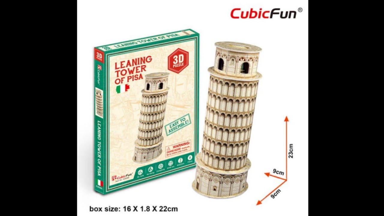 Ravensburger - Mini puzzle 3D Torre de Pisa, 3D PUZZLE