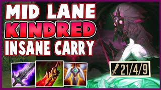 Is MID LANE KINDRED Actually Sleeper OP? Hard Carrying My 6/27 Bot Lane! - LEAGUE Of LEGENDS