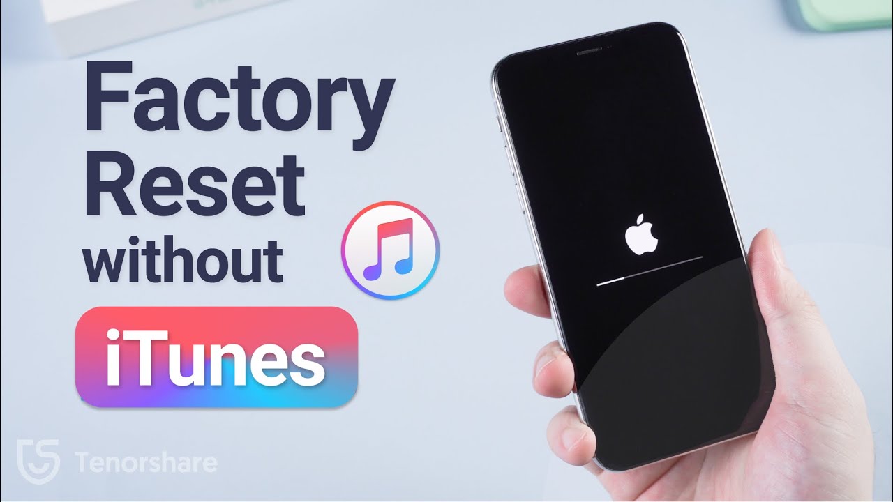 How do I factory reset my iPhone without a computer or iCloud?