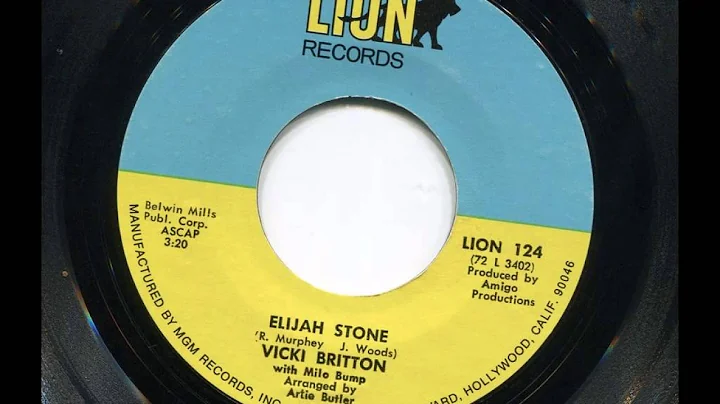VICKI BRITTON - Elijah stone - LION
