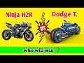 Ninja H2R Vs Dodge Tomahawk Shorts