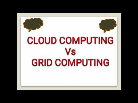 Video: Unterschied Zwischen Cloud Computing Und Grid Computing