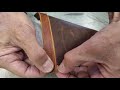 How to get a rolled edge on leather| Leather Edging 4   the Overlay Technique