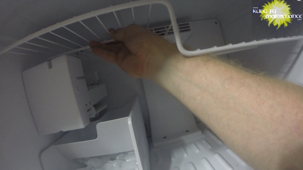 How To Remove Freezer Shelves For New GE Refrigerators With Icemakers ...